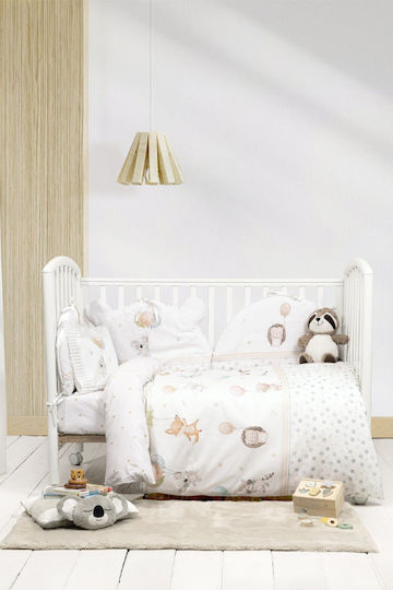 Nima Baby Sheets Set Cradle Cotton White 70x110cm