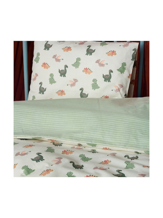 Kentia Saurus Комплект Бебешки Чаршафи За Количка Памучни Многоцветни 60x120бр 2бр