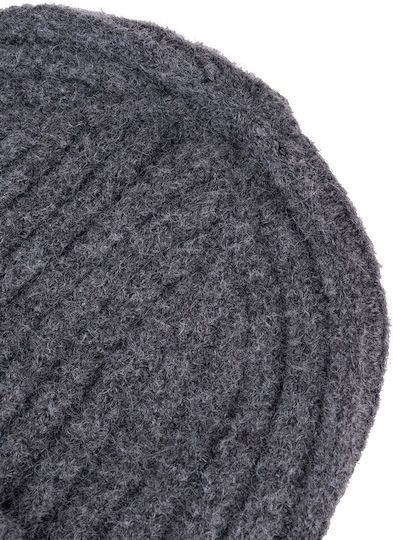 Beanie Unisex Σκούφος Πλεκτός σε Γκρι χρώμα