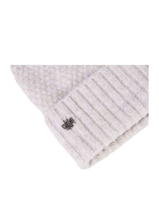 Beanie Frauen Beanie Gestrickt in Beige Farbe