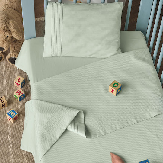Whisper 10 Crib Sheets With Pillowcase Set 3 Pieces 2 120x170 + 30x40