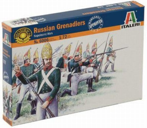 Italeri Modeling Figures Russian Grenadiers Napoleonic Wars 1:72 No.6006