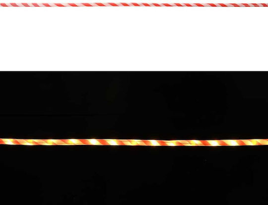 Christmas Light Tube Warm White Battery 120 Light Bulbs 5m IP44