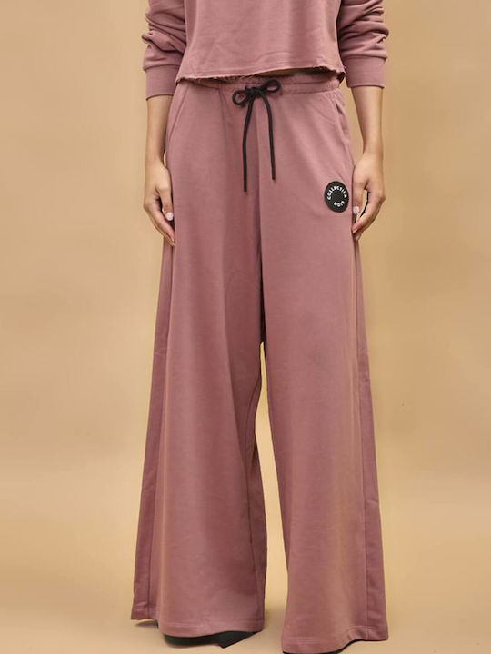 Women's Fabric Trousers Noir, Pink