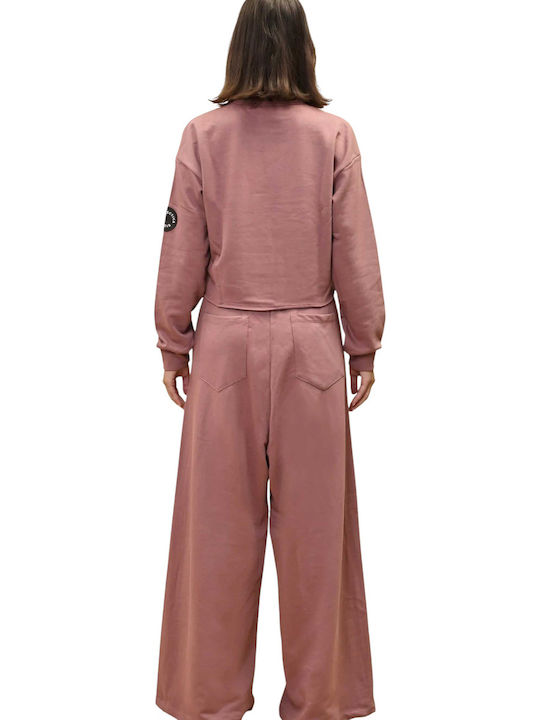 Women's Fabric Trousers Noir, Pink