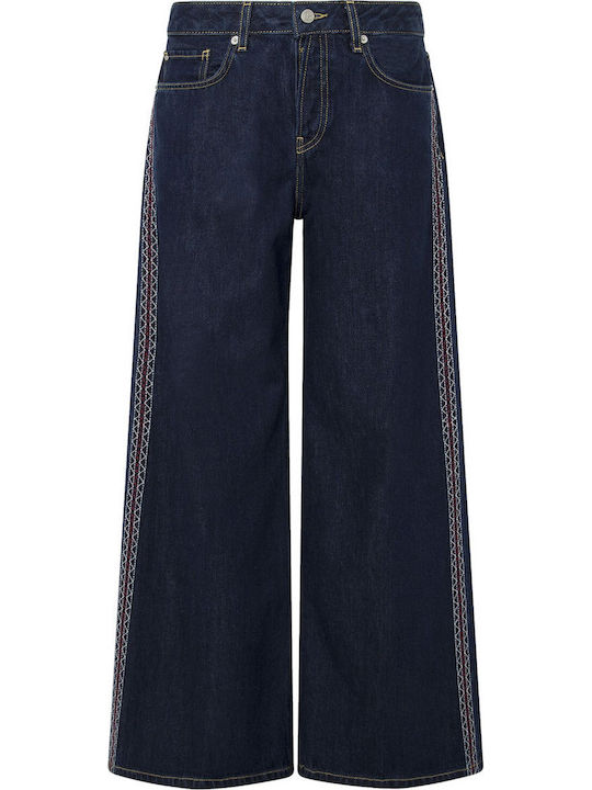 Women's Jean Trousers in Wide Line Dark