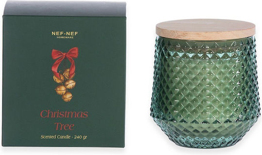 Nef-Nef Homeware Χριστουγεννιάτικο Κερί Πράσινο Christmas Tree