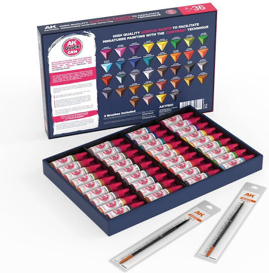 Quick Paint Set Culori Modelism 36buc
