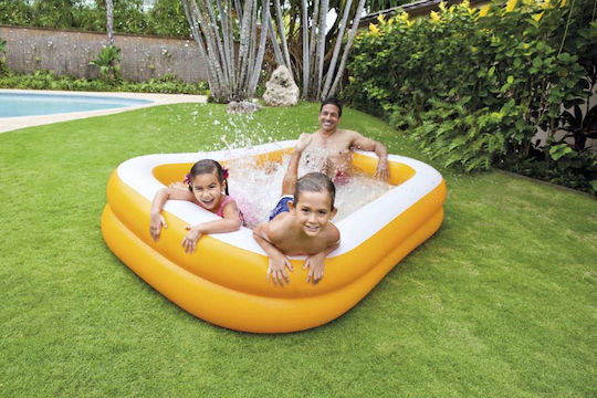 Intex Mandarin Swim Center Piscină 600lt Gonflabilă 229x147x46cm Turcoaz