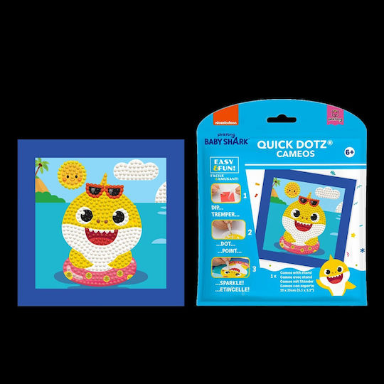 Diamond Dotz Baby Shark 2 Karte Diamond Painting Kit 13x13cm