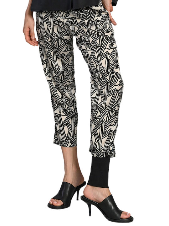 Dama Tesatura Pantaloni Beige Multi