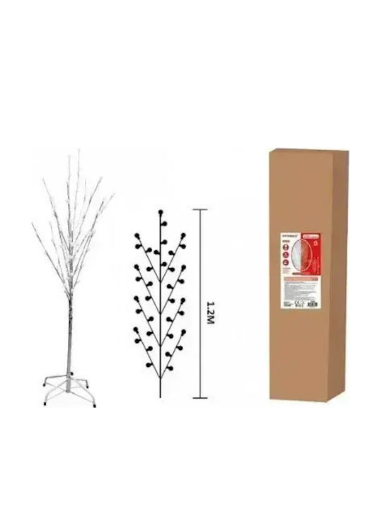 Christmas Decorative Illuminated Tree Natural Appearance 120cm Electric White