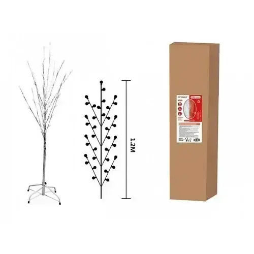 Christmas Decorative Illuminated Tree Natural Appearance 120cm Electric White