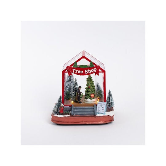 Christmas Decorative Illuminated Plastic Tree 17.5cm IP20 Battery