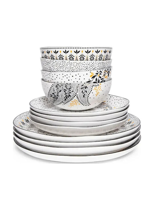Portmeirion Alb Porțelan Set de Vase 12buc