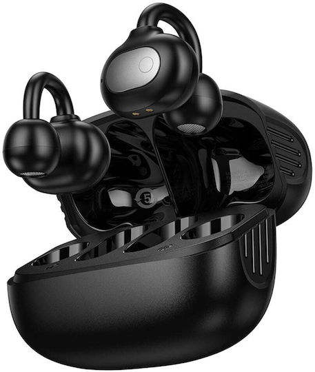 Borofone FQ14 Open Ear Bluetooth Handsfree Earphones with Charging Case Black
