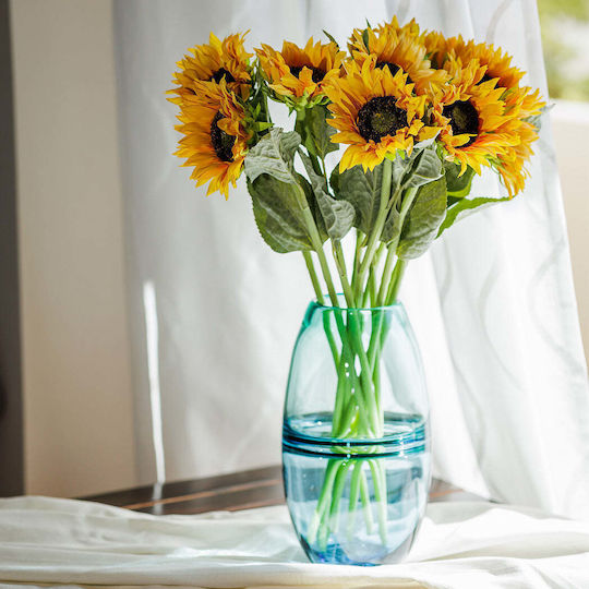 Koart Διακοσμητικό Βάζο Glas Grace Blau 1Stück