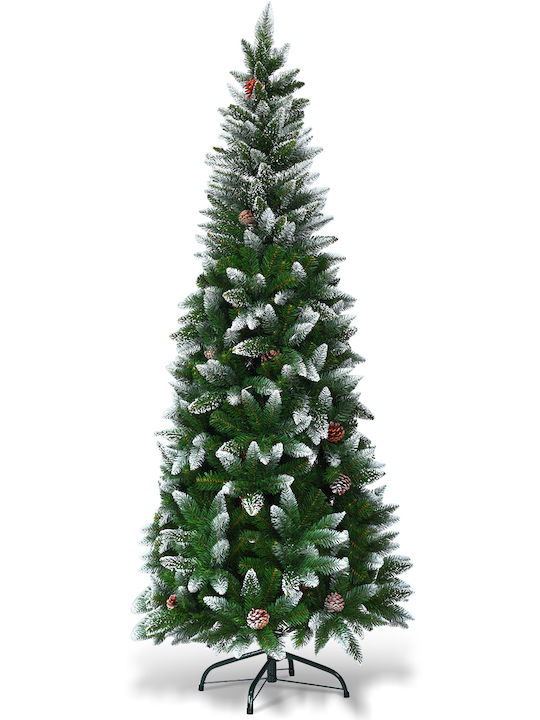 Christmas Tree Slim Snowy 180cm with 630 Branches