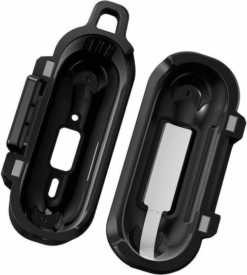 Spigen Lock Fit Case Silicone / Plastic with Hook in Black color for Apple AirPods Pro 3