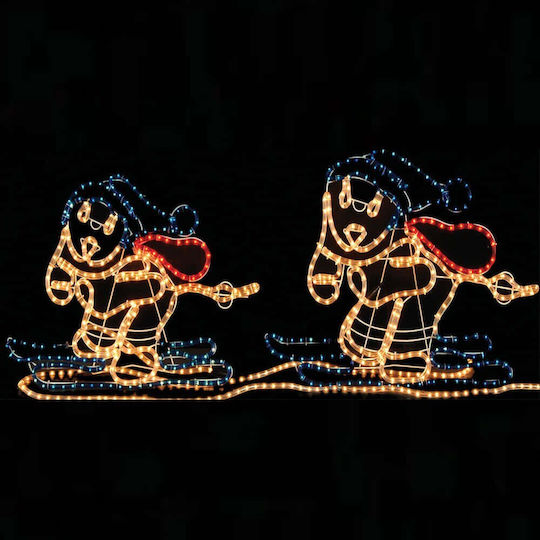 Luminat Decorativ Moș Crăciun cu Tub luminos