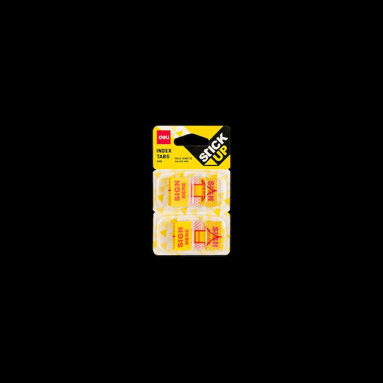 Deli Semn de Carte Sign In Autocolantă Blister 2x50f 44x25mm Stick Up 24 Bucăți Produs Vândut Individual Bucăți Ale E