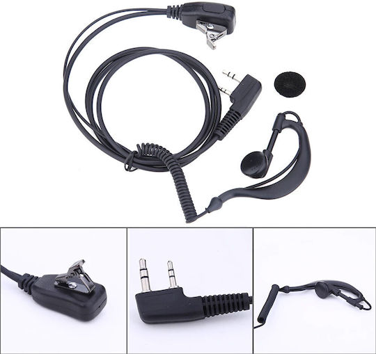 Baofeng Earpiece Ear Hook UHF VHF PTT Microphone Two-Way Radio