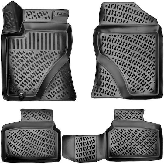Umbrella Set Covorașe Față și Spate 4buc din Furtun pentru Toyota Avensis 2003-2009 Negre