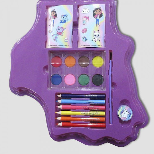 Gabby's Dollhouse 34-Piece Coloring and Painting Set