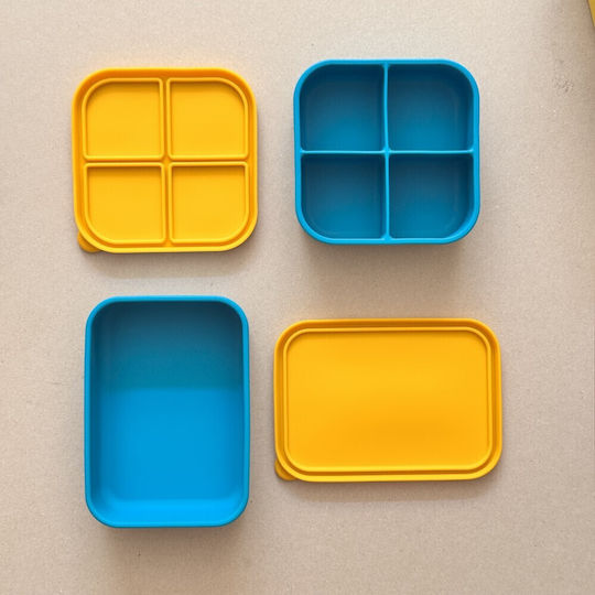 Τάπερ Φαγητού Μπλε Κίτρινο Snackbox Blue Yellow
