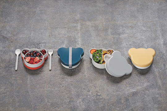 Bento Βox Bear Yellow Takenaka Πλαστικό Παιδικό Δοχείο Φαγητού Κίτρινο