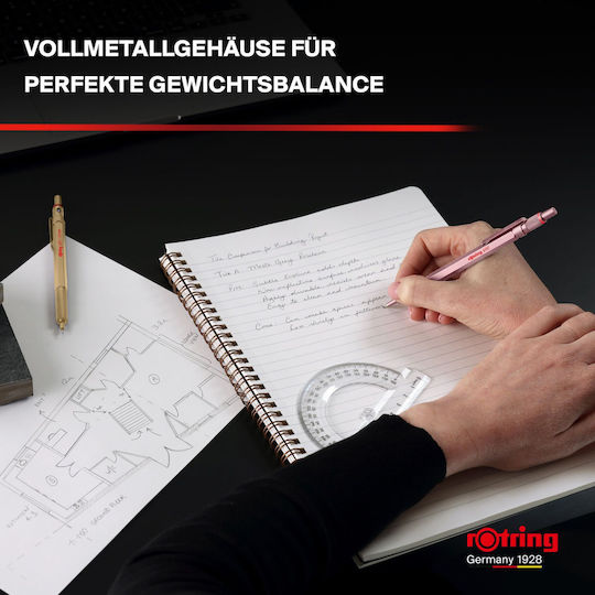 Rotring Μηχανικό Μολύβι 600 Rose Gold Mechanical Pencil 0,5mm
