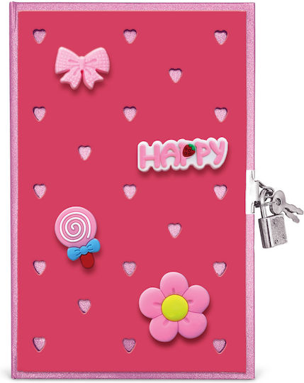 Lebez Notebook 80 Sheets with Padlock Multicolour