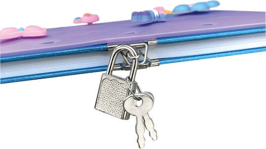 Lebez Notebook 80 Sheets with Padlock Multicolour