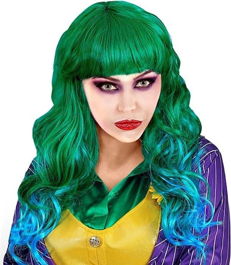 Лош Joker Карнавална Перука Κυματιστές Зелен