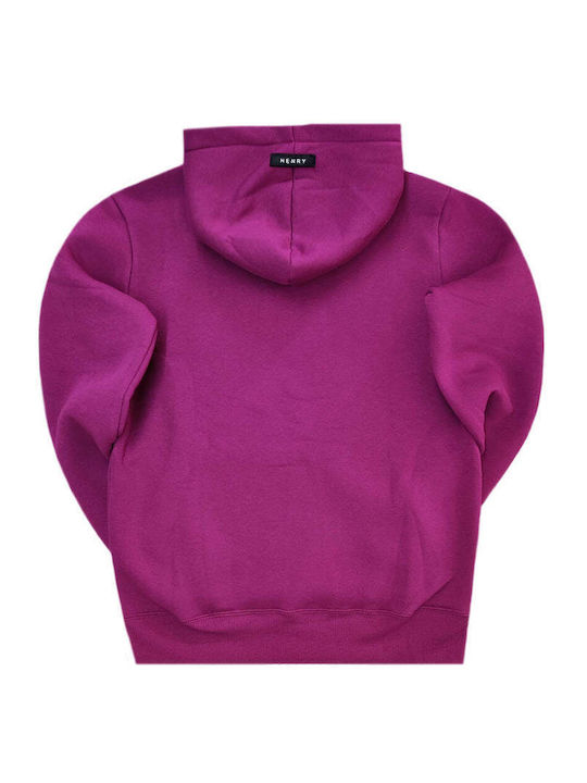 Φούτερ με Κουκούλα Magenta