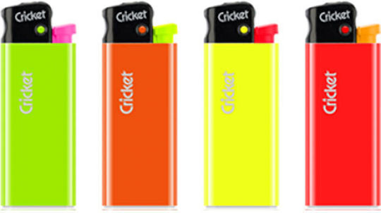 Cricket Cricket Mini Fluo Запалка Пламък (Различни Цветове)