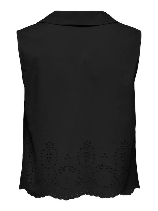 Sleeveless Women's Shirt Black