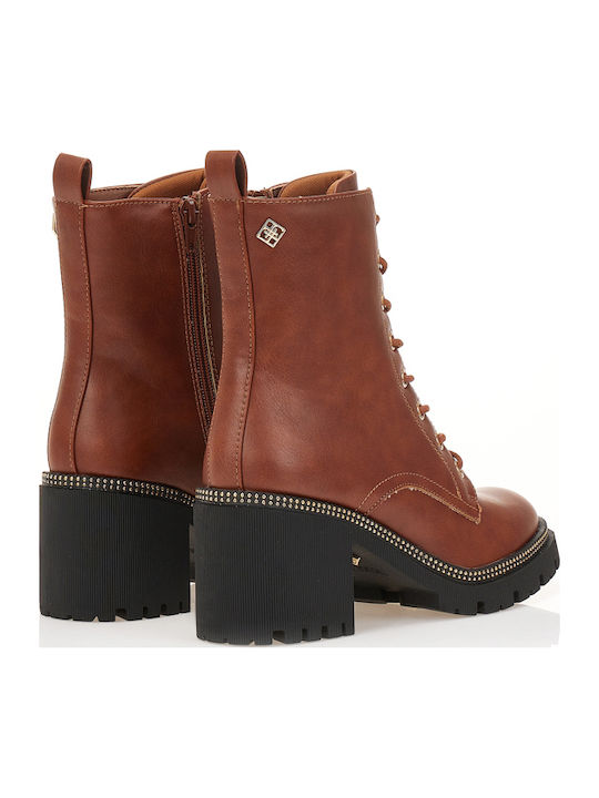 Stiefeletten Damen Braun
