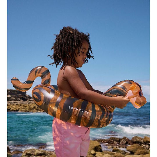 Sunnylife Mini Tully Tiger Παιδικό Σωσίβιο Κουλούρα Πορτοκαλί