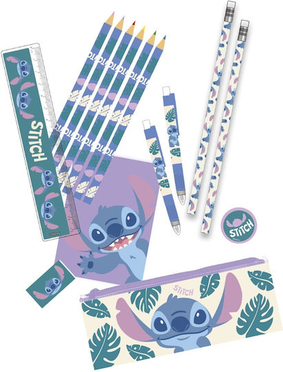 Set De Papetărie Pentru Copii Penar Lilo & Stitch 14 Bucăți