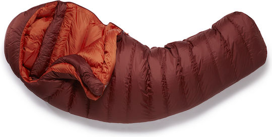 Rab Sleeping Bag Single Ascent 900 Left Oxblood Red