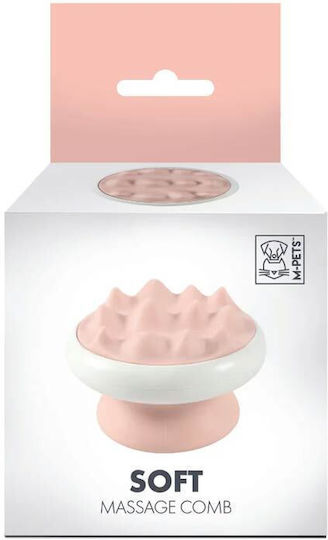 M-Pets Soft Χτένα Medium για Μακρύτριχους Σκύλους για Καθαρισμό Τριχώματος Ροζ