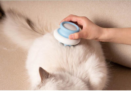 M-Pets Soft Comb Medium for Long-Haired Dogs for Coat Cleaning Blue