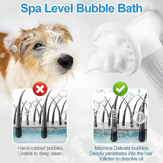 Automatic Bath Brush for Pets Soap Dispenser