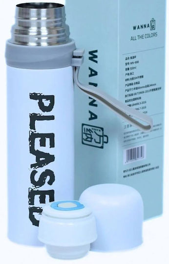 Bottle Thermos Stainless Steel / Plastic 350ml Pink