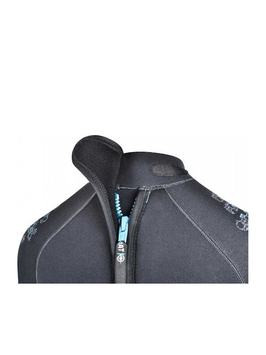 Beuchat Alize Shorty Collar Моношорт Водолазен Костюм Двойно Подплатен С Цип Черен 3мм