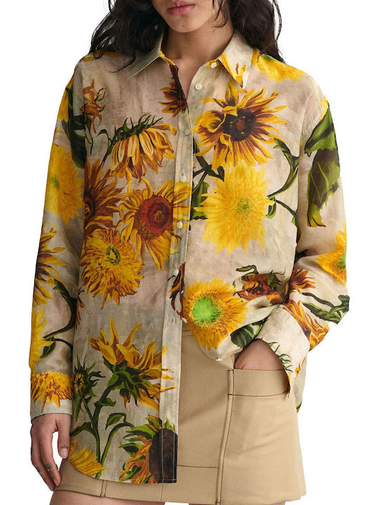 Μακρυμάνικο Γυναικείο Πουκάμισο Floral