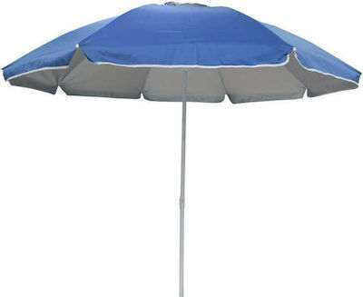 Solart Folding Beach Umbrella Diameter 1.8m with UV Protection and Air Duct Blue