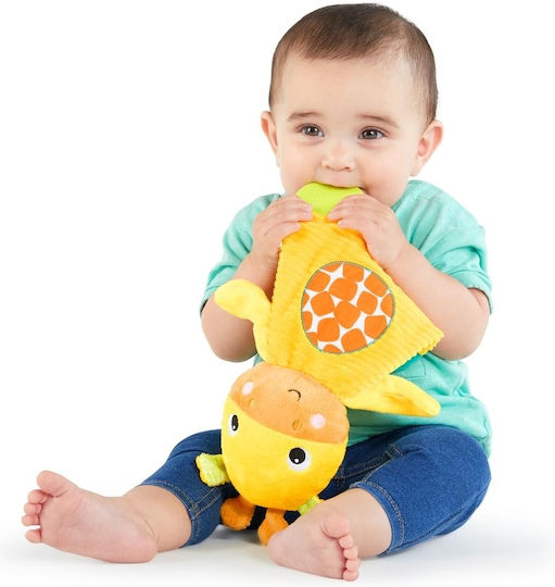 Jucărie de dentiție din pluș Bright Starts pentru bebeluși - Girafă