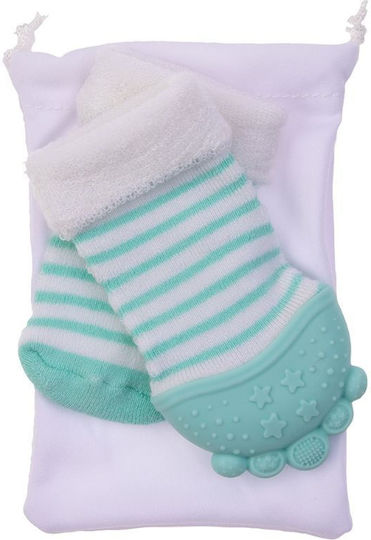 Nuby Socks Teething Glove Silicone for 3 Months+ 2 Pieces